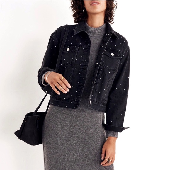 boxy crop denim jacket